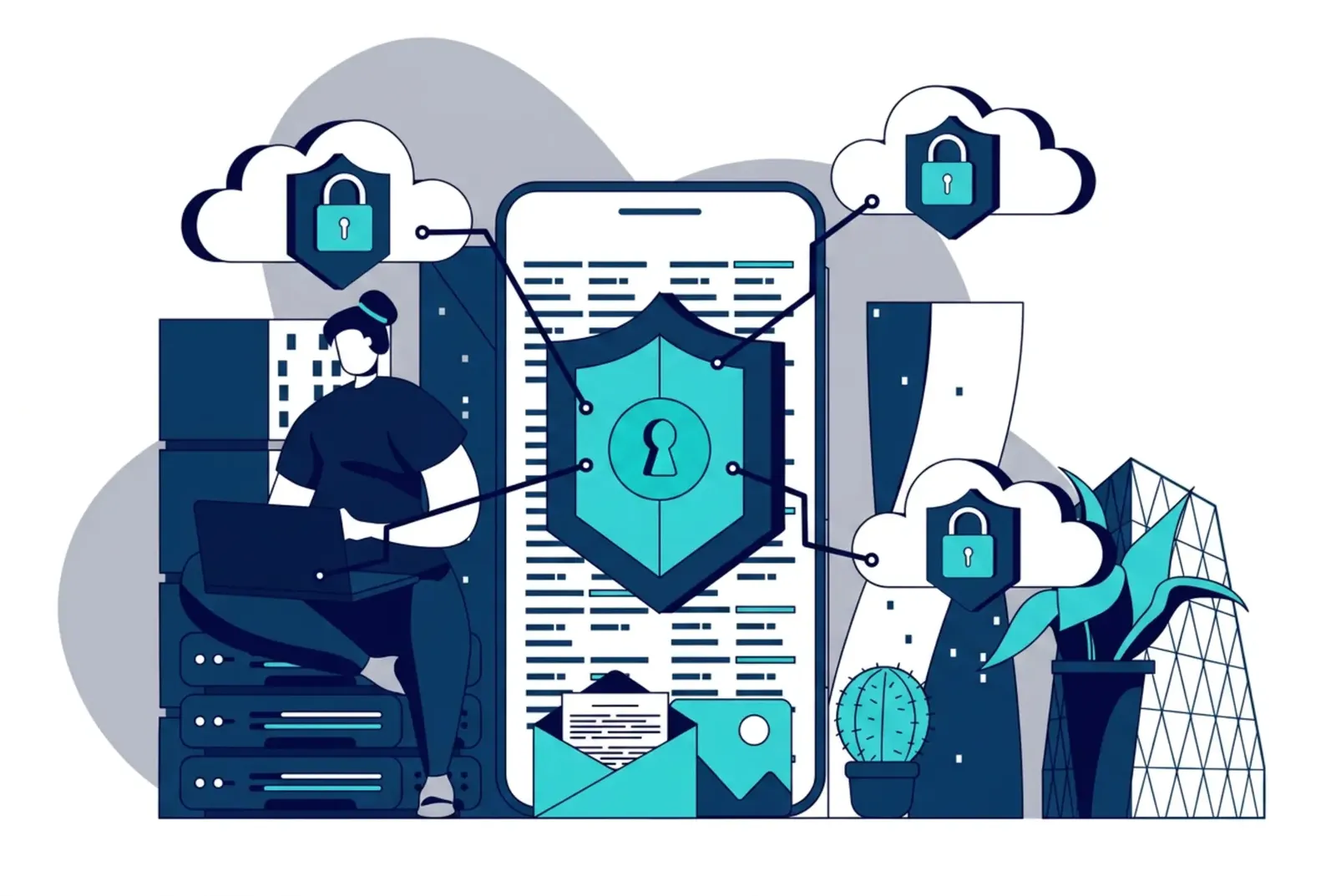 Fingerprint and identity shield protecting machine identities in servers and cloud infrastructure